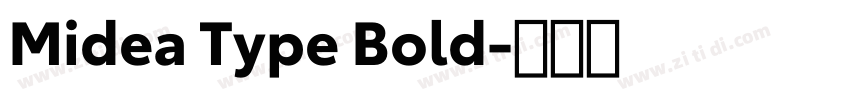 Midea Type Bold字体转换